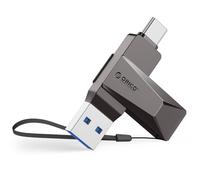 ORICO Chiavetta USB 128 GB USB 3.2 Memory Stick OTG fino a 150 MB/s 2 in 1 Tipo C Flash Drive in metallo per iPhone 17/16/15/Smartphone Android/Tablet/Mac/Laptop/PC, Grigio, CB05