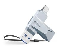 ORICO Chiavetta USB 256 GB USB 3.2 Memory Stick OTG fino a 150 MB/s 2 in 1 Tipo C Flash Drive in metallo per iPhone 17/16/15/Smartphone Android/Tablet/Mac/Laptop/PC, Blu, CB05