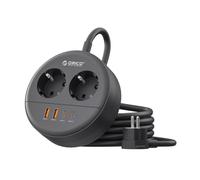 ORICO Ciabatta Multipresa Elettrica da Muro con USB C, Presa Multipla 2500W con 2 AC, 2 USB-A, 2 USB-C 20W, Cavo di Prolunga da 1,5m per Casa Ufficio, OSP Nero