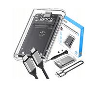 ORICO CUSTODIA DI ARCHIVIAZIONE PER UNITÀ MSATA TC10-MS - Trasparente, USB-C 3.2, compatibile SSD