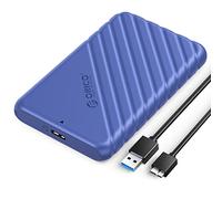 ORICO Custodia Esterna per Hard Disk 2,5 pollici, Case HDD/SSD SATA USB 3.0 (6Gbps) compatibile con Unità da 7mm/9,5mm, Supporta UASP e TRIM, Installazione Senza Attrezzi - Blu 25PW1-U3