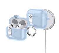 ORICO Custodia per AirPods 3ª Generazione con Supporto, Ricarica MagSafe e Coperchio Magnetico, Potente Protezione Anti-caduta, Blu-CP33