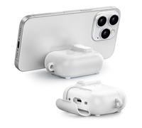 ORICO Custodia per AirPods Pro 2ª Generazione con Supporto, Ricarica MagSafe e Coperchio Magnetico, Potente Protezione Anti-caduta, Bianco-CP32P