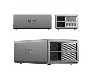 ORICO DISCO ESTERNO 9828RU3 - Argento, RAID USB 3.0, compatibile HDD/SSD SATA 2,5/3,5