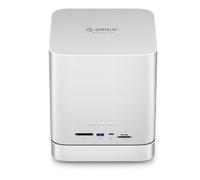 ORICO DMM53 - Hard disk esterno Dock 40 Gbps, 2 TB M.2 Nvme SSD e 4 x 5 TB SATA 2.0 HDD, DP 8K, 1 USB A, 1 USB-C, SD/TF,22TB