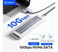 ORICO M.2 NVMe SATA SSD Custodia USB esterna senza attrezzi 10 Gbps M.2 NVMe a USB Adattatore Supporto UASP per PCIe NVMe e SATA SSD