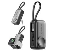 ORICO Mini Power Bank 5000mAh Nero, compatibile con Apple Watch e iPhone