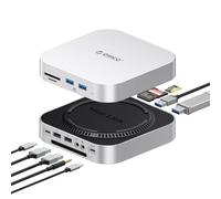 ORICO MiniLink Docking Station, Hub USB C 8 in 1, 5Gbps USB A 3.0/2.0 ×2, Lettore di Schede SD/TF, Compatibile con Mac mini M4/M4 Pro, MacBook, Macs - M48P
