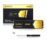 ORICO NVMe 1TB SSD M.2, PCIe 4.0X4 - Fino a 7200MB/s SSD M2, 3D NAND Flash Unità a Stato Solido Interno, Compatibile con macOS Windows per Giocatori e creatori-e7400
