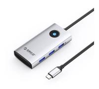Orico PW11-6PR Docking Station USB-C to USB/USB-C/HDMI/RJ45 Argento