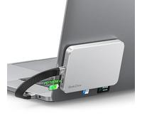 ORICO SSD Esterno Magnetico 512GB, SSD Portatile per Magsafe fino a 1050 MB/s, USB 3.2 Gen 2, Supporta la Ricarica PD 100W, Con Lettore di Schede SD/TF, Porta per Cuffie Type-C -BookDrive P10Pro