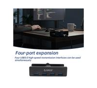 ORICO USB 3.0 HUB 5Gbps Clip Expansion HUB Splitter 1 to 4 Multiple Extend Dock for Desktop PC Accessories Black