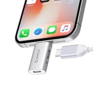 ORICO USB C femmina a Lightning maschio per iPhone 14/13/11/12 Pro Max, compatibile con caricamento, supporto funzione OTG per la trasmissione dati e connessione a SSD esterni - LC10