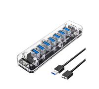 ORICO USB HUB Multi 7 Port High Speed USB3.0 Splitter with Micro-USB Power Port for Laptop PC OTG Adapter