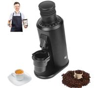 ORIDLECTAL Macina caffè Monodose, Macinacaffè per Espresso a Macine, Singola Dose Grinder Silver