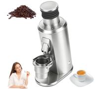 ORIDLECTAL Singola Dose Macinacaffè, Macina caffè Elettrico a Macine, Coffee Grinder Silver