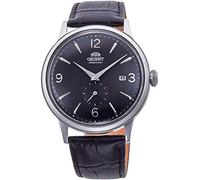 Orient Bambino Small Seconds - Orologio da polso da uomo automatico e a carica manuale meccanico classico cinturino in pelle nero cassa in acciaio inox display analogico nero - RA-AP0005B10B