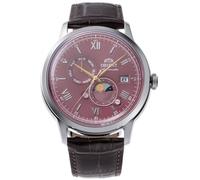 ORIENT Bambino Sun & Moon RA-AK0807R Bordeaux Orologio Uomo Automatico Pelle