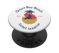 Orient Bay Beach Saint Martin Sint Maarten PopSockets PopGrip Adesivo