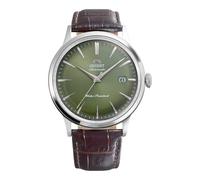 Orient Classic Bambino Classic - Orologio Uomo Automatico E A Carica Manuale Meccanico Classico Cinturino In Pelle Marrone Cassa In Acciaio Inox Quadrante Analogico Verde - RA-AC0029E