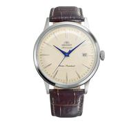 Orient Classic Bambino Classic - Orologio Uomo Automatico E A Carica Manuale Meccanico Classico Cinturino In Pelle Marrone Cassa In Acciaio Inox Quadrante Analogico Giallo - RA-AC0033Y