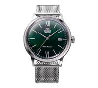 Orient Classic Bambino V6 - Orologio Da Uomo Automatico a Carica Manuale Elegante Bracciale e Cassa In Acciaio Metallizzato Quadrante Verde - RA-AC0018E30B RA-AC0018E