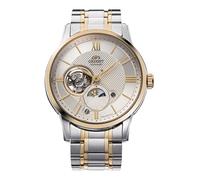 Orient Classic Sun & Moon - Orologio Da Uomo Automatico a Carica Manuale Elegante Bracciale e Cassa In Acciaio Metallizzato Quadrante Grigio - RA-AS0007S30B RA-AS0007S