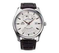 Orient Contemporary Multi Year Calendar - Orologio Uomo Automatico a Carica Manuale Casual Cinturino In Pelle Marrone Cassa In Acciaio Quadrante Grigio - RA-BA0005S30B RA-BA0005S