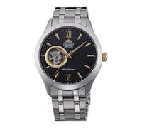 Orient Contemporary Open Heart - Orologio Da Uomo Automatico a Carica Manuale Casual Bracciale e Cassa In Acciaio Metallizzato Quadrante Nero - TAG03002B0 AG03002B