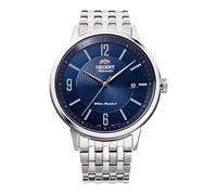 Orient Contemporary Simple Arabic - Orologio Da Uomo Automatico a Carica Manuale Casual Bracciale e Cassa In Acciaio Metallizzato Quadrante Blu - RA-AC0J09L30B RA-AC0J09L