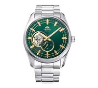 Orient Contemporary Small Seconds Semi Skeleton - Orologio Da Uomo Automatico a Carica Manuale Casual Bracciale e Cassa In Acciaio Metallizzato Quadrante Verde - RA-AR0008E30B RA-AR0008E