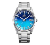Orient Contemporary Stretto Date - Orologio Da Polso Da Uomo Automatico E A Carica Manuale Meccanico Casual Bracciale E Cassa In Acciaio Inox Quadrante Blu - RA-AC0R09L