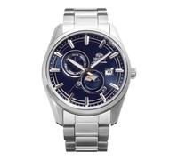 Orient Contemporary Stretto Day & Night - Orologio Da Polso Da Uomo Automatico E A Carica Manuale Meccanico Casual Bracciale E Cassa In Acciaio Inox Quadrante Blu - RA-AK0315L