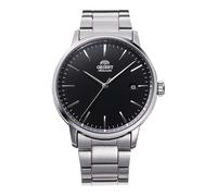 Orient Contemporary Stylish Maestro - Orologio Da Uomo Automatico a Carica Manuale Casual Bracciale e Cassa In Acciaio Metallizzato Quadrante Nero - RA-AC0E01B30B RA-AC0E01B