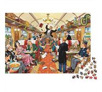 Orient Express Whodunit Puzzle in Legno Impermeabile Puzzles Da 1000 Pezzi Regali Per Adulti Divertenti Giochi Educativi