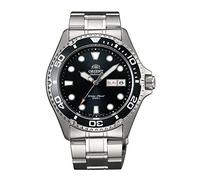 Orient Mako 2 & Ray 2 - Orologio da polso da uomo automatico e a carica manuale al quarzo sport bracciale e cassa in stainless steel di colore grey display analogico black - FAA02004B9