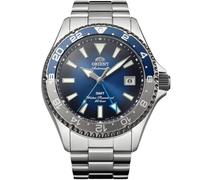 Orient Mako GMT Orologio Automatico - Acciaio Inossidabile, World Time