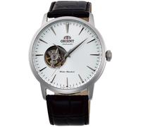 ORIENT Open Heart AG02005W Orologio Uomo Automatico Bianco Cinturino Pelle Nero