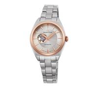 Orient Orologio automatico da donna in acciaio inox color argento rosa cassa 30 mm impermeabile 5ATM RE-ND0101S00B