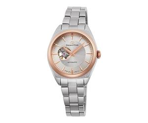 Orient Orologio automatico da donna in acciaio inox color argento rosa cassa 30 mm impermeabile 5ATM RE-ND0101S00B