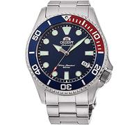 Orient RA-AC0K03L Orologio da uomo Triton in acciaio inossidabile con lunetta multicolore quadrante blu automatico subacqueo, Bracciale