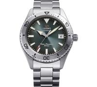Orient Mako 40 RA-AC0Q13E30B - Orologio meccanico automatico da uomo, 39,9 mm, quadrante verde, cassa in acciaio inossidabile, bracciale in acciaio, cristallo zaffiro e resistenza all'acqua fino a 200