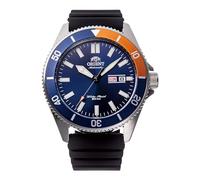 Orient Sports Kano - Orologio Uomo Automatico a Carica Manuale Impermeabile Cinturino In Gomma Nero Cassa In Acciaio Quadrante Blu - RA-AA0916L39B RA-AA0916L