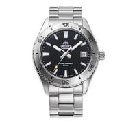 Orient Sports Mako 40mm - Orologio Da Uomo Automatico a Carica Manuale Impermeabile Bracciale e Cassa In Acciaio Metallizzato Quadrante Nero - RA-AC0Q01B30B RA-AC0Q01B
