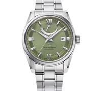 Orient Star Orologio da uomo contemporaneo con quadrante verde e cinturino in acciaio inox RE-AU0107E00B