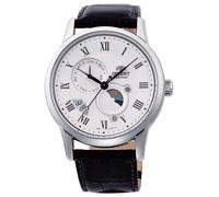ORIENT Sun & Moon Pelle Silver RA-AK0008S Orologio uomo Automatico WR 50 m