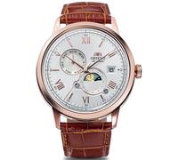 ORIENT Sun & Moon RA-AK0801S Orologio Uomo Automatico Ramato Pelle