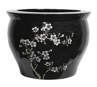 Oriental Furniture - Ciotola per pesci, 35,5 cm