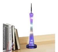 Oriental Pearl Tower - Decorazione Della Torre Illuminata, Statua Artistica Con Luce Notturna, Punto Di Riferimento Decorativo In Miniatura Per L'home Office, Lampada A Torre A LED Dal Design Realisti