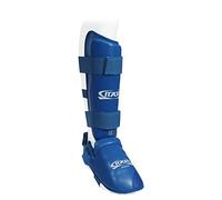 ORIENTE SPORT Set PARATIBIA + Piede per Karate, ITAKI, OS 413A (Blu, XL)